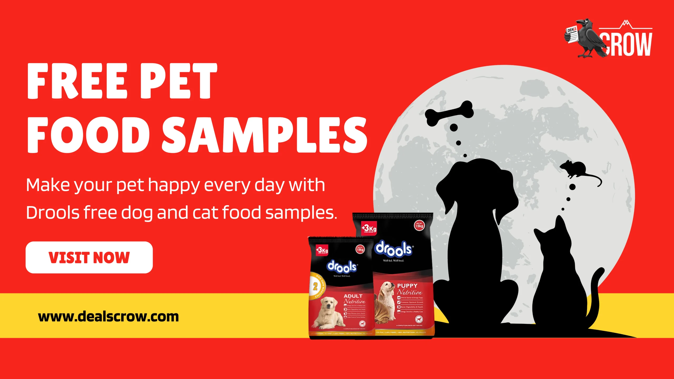 free-dog-and-cat-food-samples-pet-food-samples-drools-deals-crow